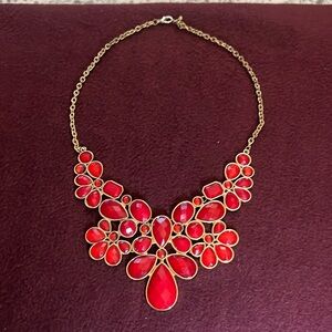 Red bead necklace
